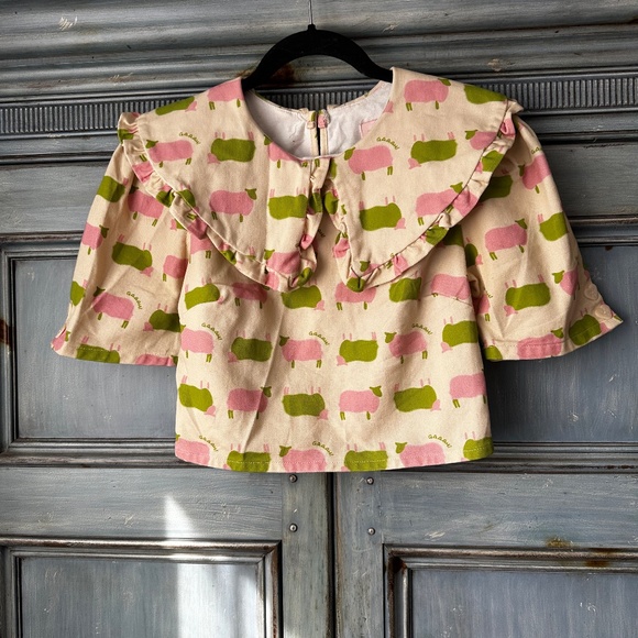 Lisa Says Gah Counting Sheep Green Size XS - Picture 4 of 8